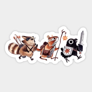 Adventuring Party Goes-A-Hunting Sticker